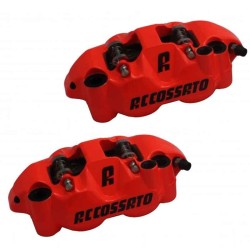 RADIAL BRAKE CALIPERS MONOBLOCK 108MM PISTONS IN ERGAL - ACCOSSATO PZ004 - FLUO