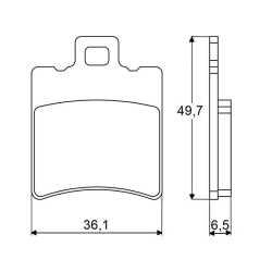 FRONT BRAKE PADS ACCOSSATO - AGPA13