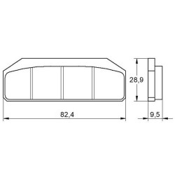 FRONT BRAKE PADS ACCOSSATO - AGPA137