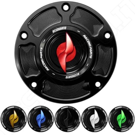 ACCOSSATO QUICK ACTION FUEL CAPS FOR KAWASAKI Z 400 2019-2022 - FC146