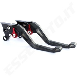 Aprilia, Ducati Brake Clutch Lever Adjustable Matt Black - AD0301L