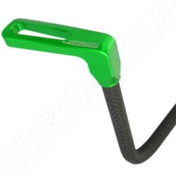 ACCOSSATO DEFLECTOR CLUTCH LEVER GUARD - 90° BENT HOSE IN CARBON