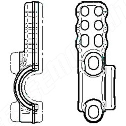 SUPPORT BRACKET THUMP BRAKE MASTER ACCOSSATO