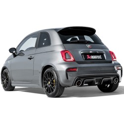 AKRAPOVIC IMPIANTO DI SCARICO INOX PER ABARTH 595 / 595C PISTA COMPETIZIONE TURISMO 09-19